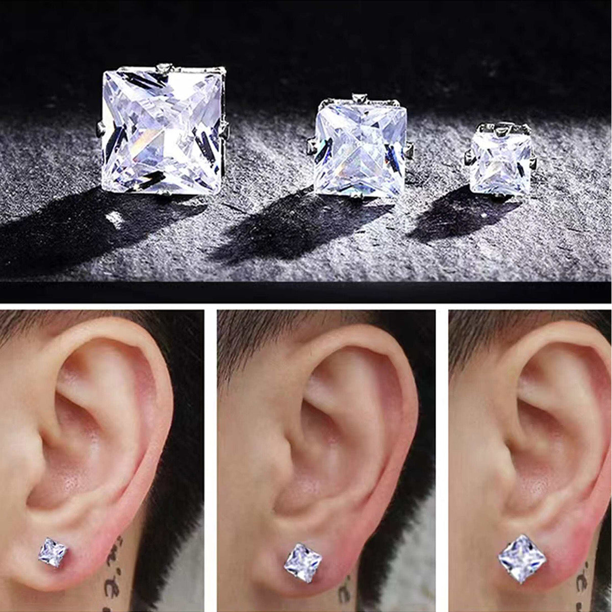 Diamond oorbellen
