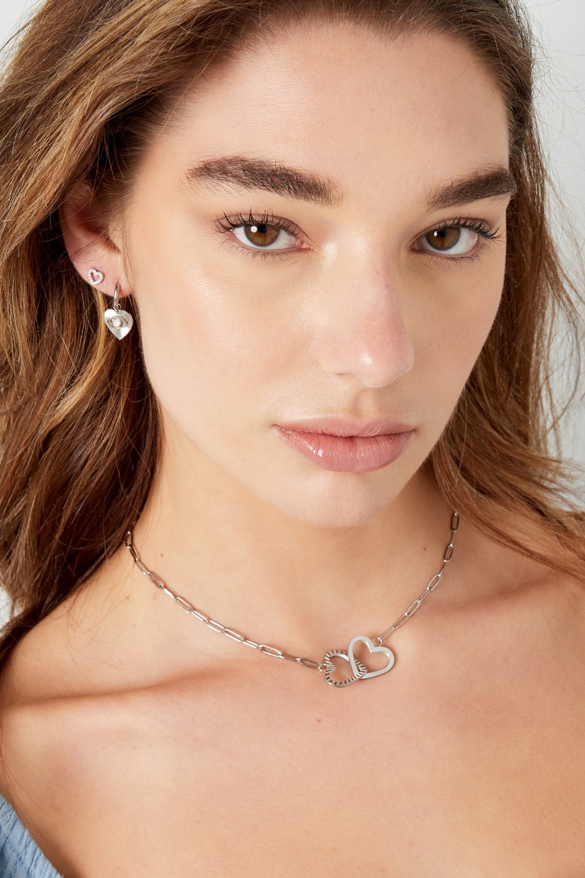 Ketting linked hearts