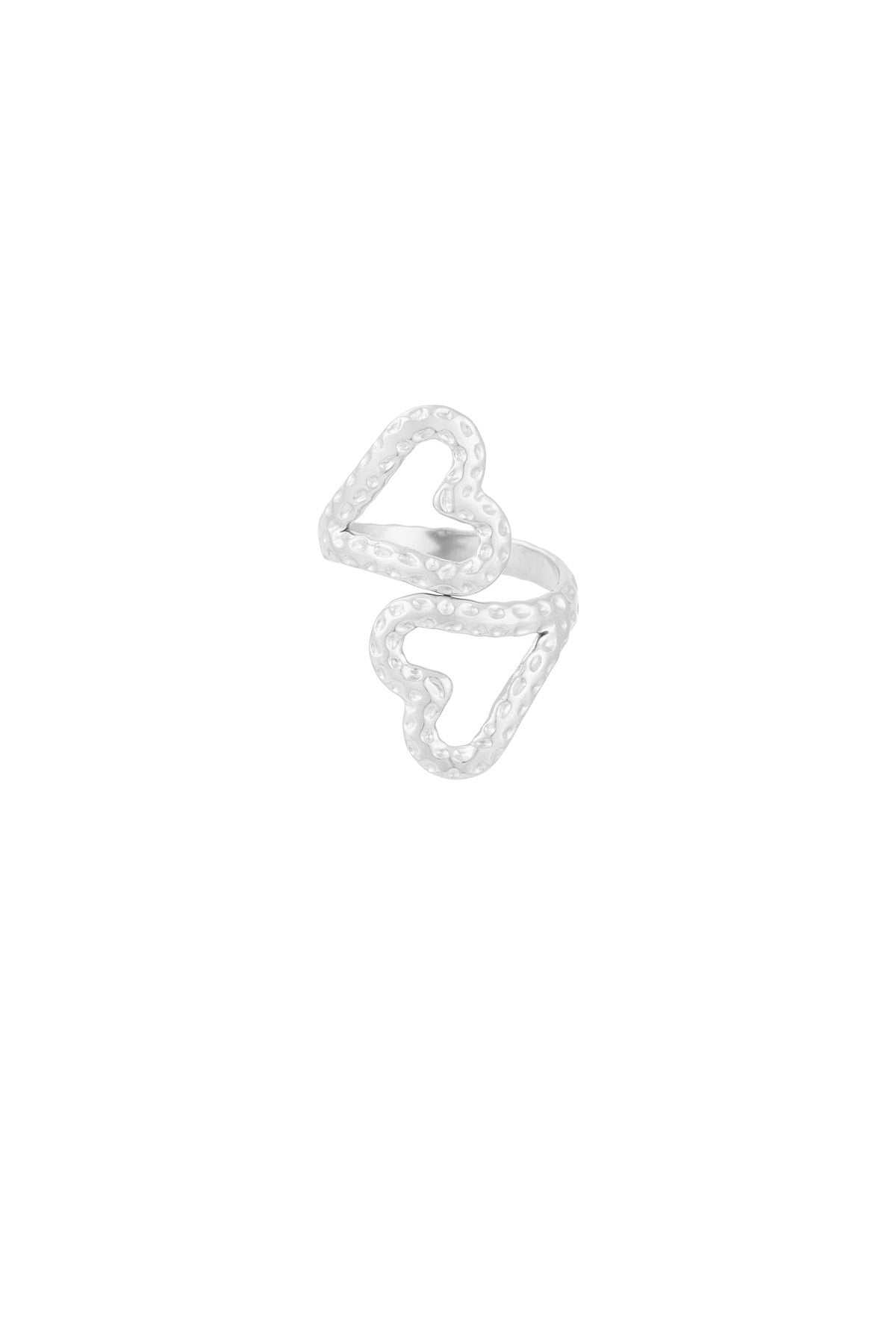 Double heart ring